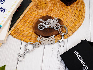 Personalised Bike Keychain